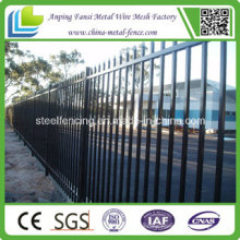 High Quality Black Painted Ornamental Wrought Iron Fence